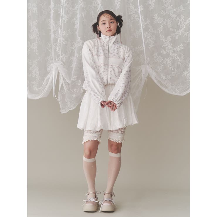 merry jenny floral ショートトラックジャケット floralショートトラックジャケット[品番：MKSW0062125]｜merry