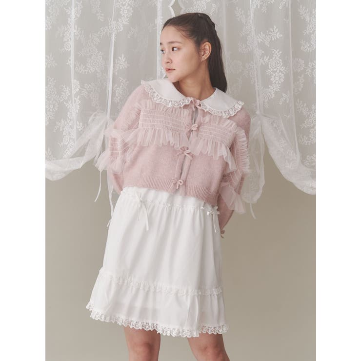 ピンタックフレアミニワンピース[品番：MKSW0062127]｜merry