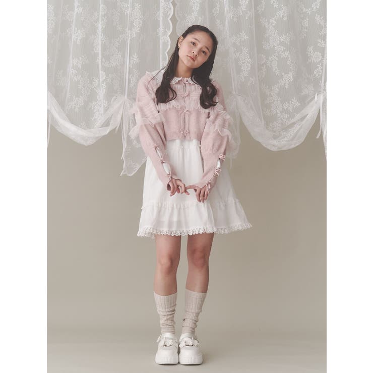 ピンタックフレアミニワンピース[品番：MKSW0062127]｜merry