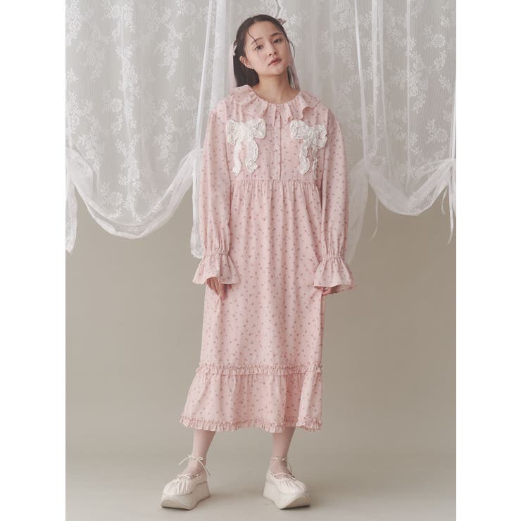 flowerフリルリボンワンピース | merry jenny | 詳細画像10 