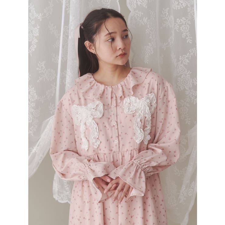 flowerフリルリボンワンピース | merry jenny | 詳細画像12 