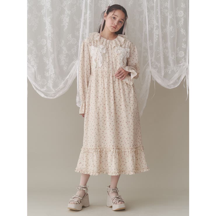 flowerフリルリボンワンピース | merry jenny | 詳細画像15 