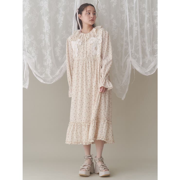 flowerフリルリボンワンピース | merry jenny | 詳細画像16 