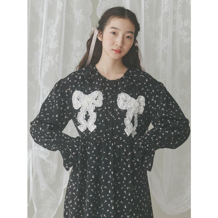 flowerフリルリボンワンピース | merry jenny | 詳細画像21 