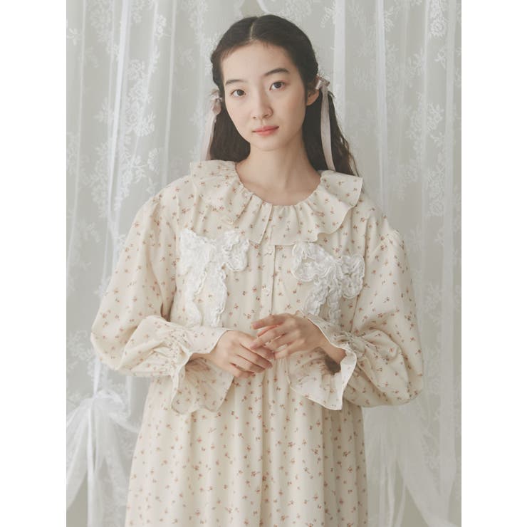 flowerフリルリボンワンピース | merry jenny | 詳細画像7 