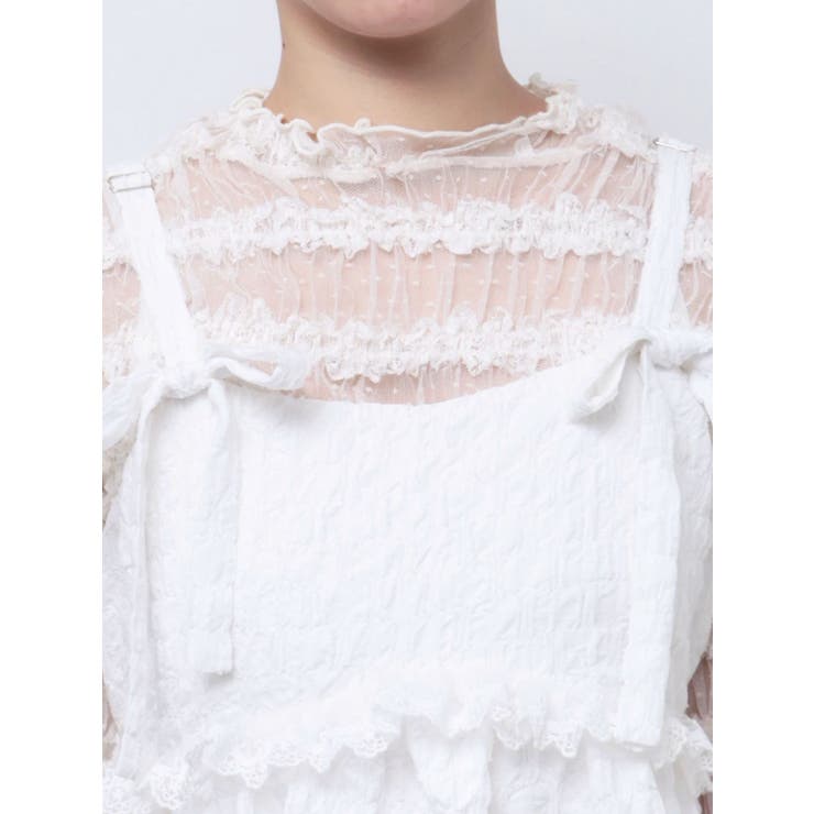 pokopoko ribbon race dress | merry jenny | 詳細画像12 