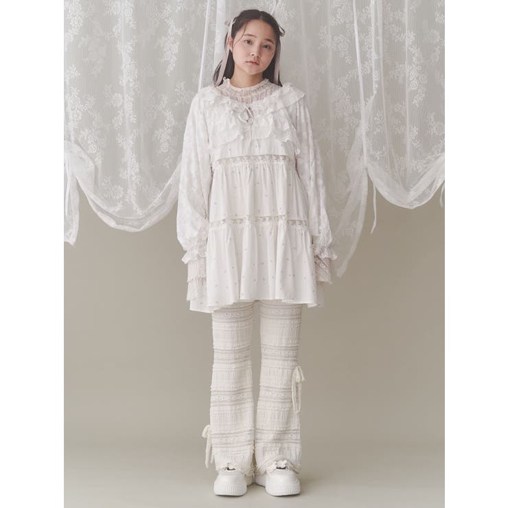 flowerレースシアーボレロ[品番：MKSW0061875]｜merry jenny