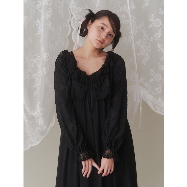 flowerレースシアーボレロ[品番：MKSW0061875]｜merry jenny