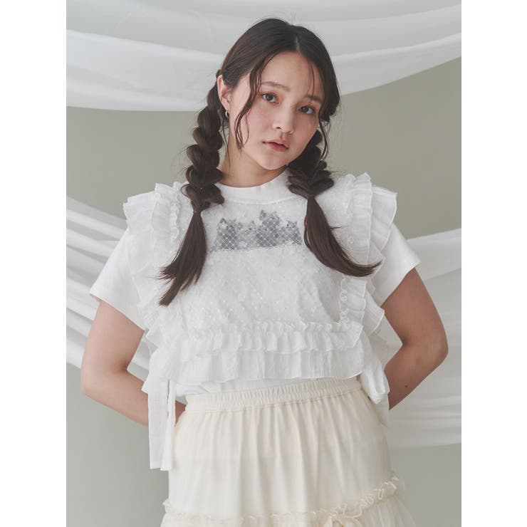 flowerスパンコールカラー[品番：MKSW0062576]｜merry jenny