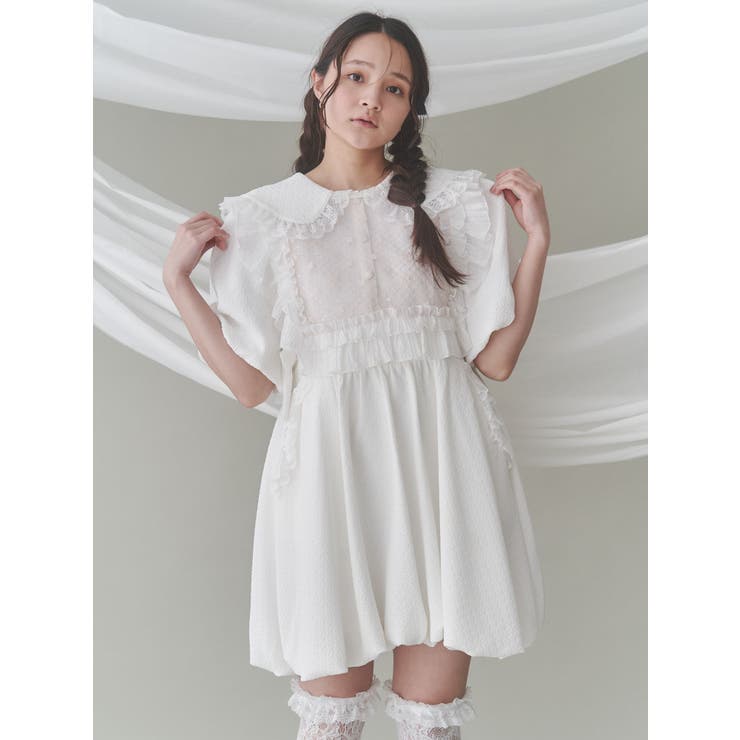 flowerスパンコールカラー[品番：MKSW0062576]｜merry jenny