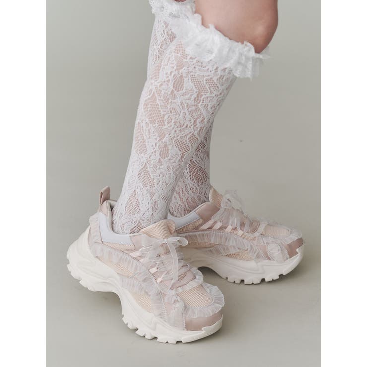 frill frill スニーカー[品番：MKSW0064023]｜merry jenny