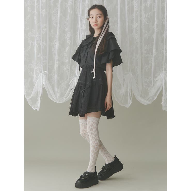 flowerメッシュスニーカー[品番：MKSW0061890]｜merry jenny