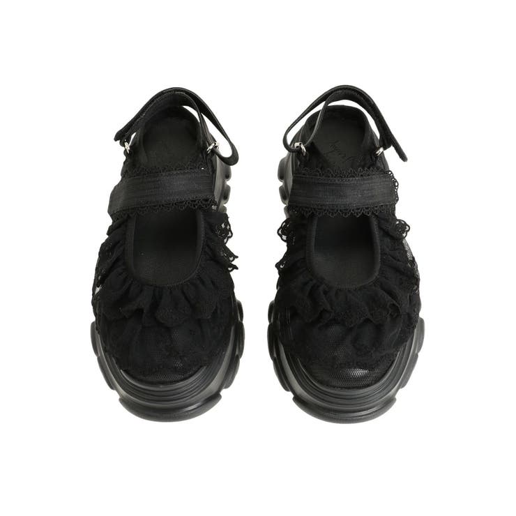 靴 frill back strap sandal sneakers frill back strap sandal sneakers[品番：MKSW0064105]｜merry