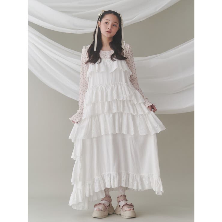 petit flowerメロートップス[品番：MKSW0061894]｜merry jenny