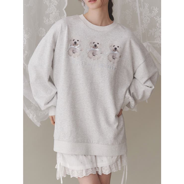 冬ギフト  ribbon jenny スウェット[品番：MKSW0062577]｜merry puppies トップス