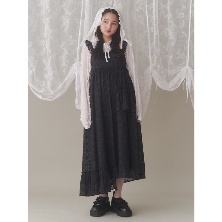 rabbitレースフードトップス rabbitレースフードトップス（Tシャツ/カットソー）｜merry