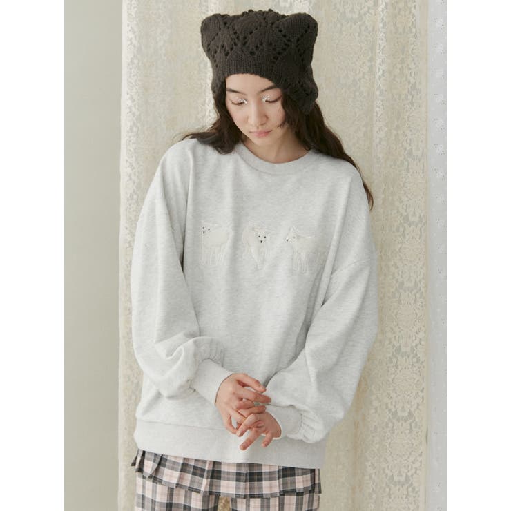 merryjenny モコモコひつじスウェット モコモコひつじスウェット（スウェット）｜merry jenny（メリー