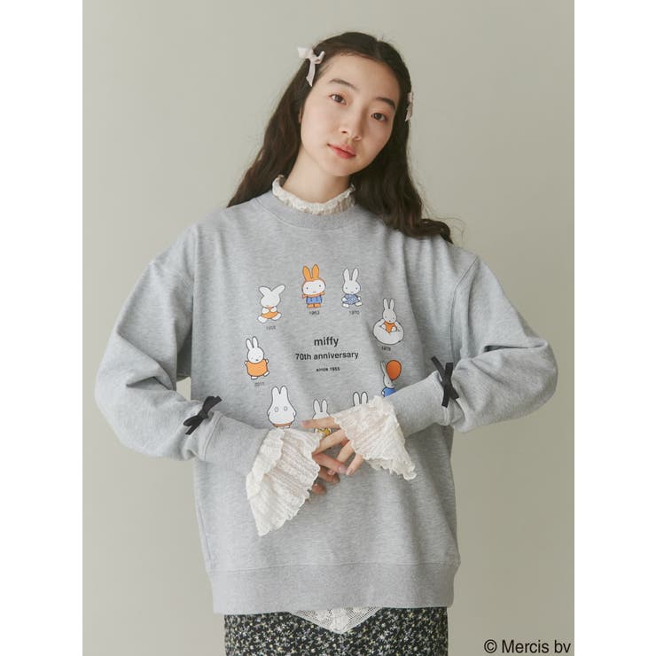 グレー | miffy historyトレーナー | merry jenny