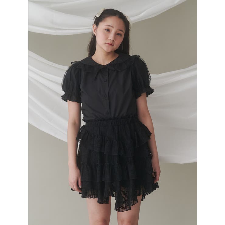 チュールパフブラウス | merry jenny | 詳細画像16 