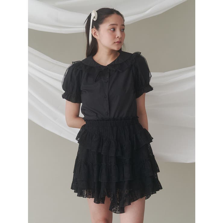 チュールパフブラウス | merry jenny | 詳細画像17 