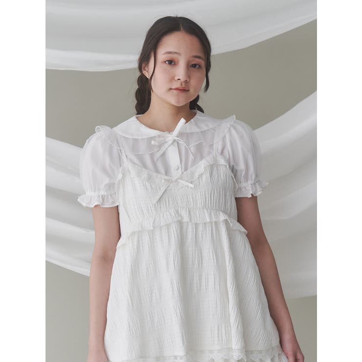 チュールパフブラウス | merry jenny | 詳細画像21 