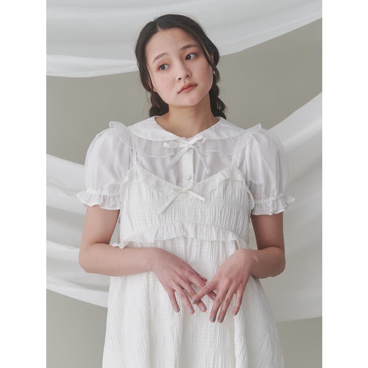 チュールパフブラウス | merry jenny | 詳細画像22 