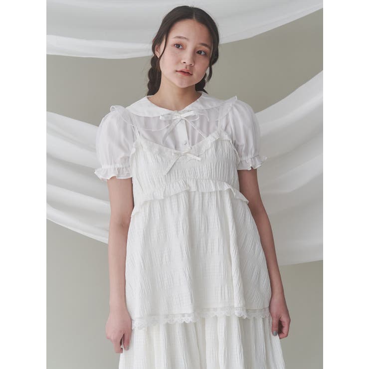 チュールパフブラウス | merry jenny | 詳細画像23 