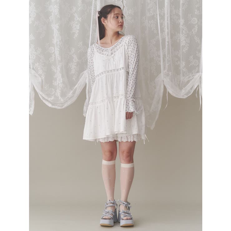 flowerレイヤードショートパンツ[品番：MKSW0061902]｜merry jenny