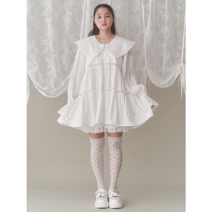 flowerレイヤードショートパンツ[品番：MKSW0061902]｜merry