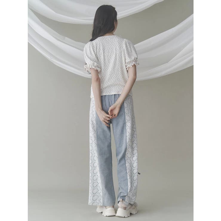 merryjenny スリットレースパンツ スリットレースパンツ[品番：MKSW0062135]｜merry jenny