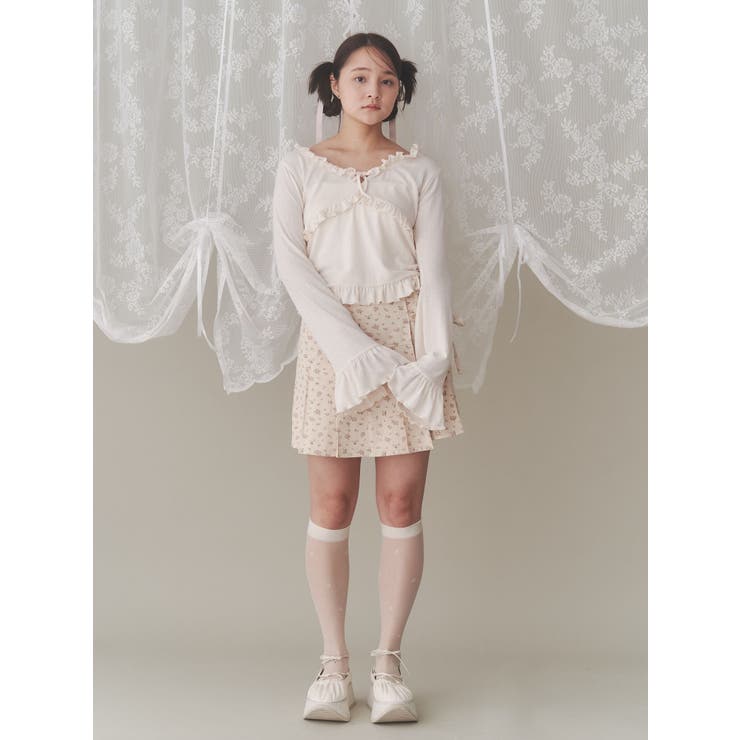 flowerリボンプリーツミニスカート | merry jenny | 詳細画像15 