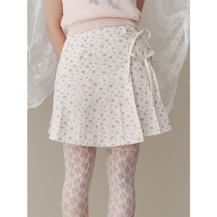 flowerリボンプリーツミニスカート | merry jenny | 詳細画像2 