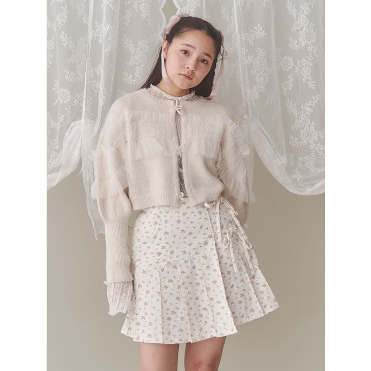 flowerリボンプリーツミニスカート | merry jenny | 詳細画像20 