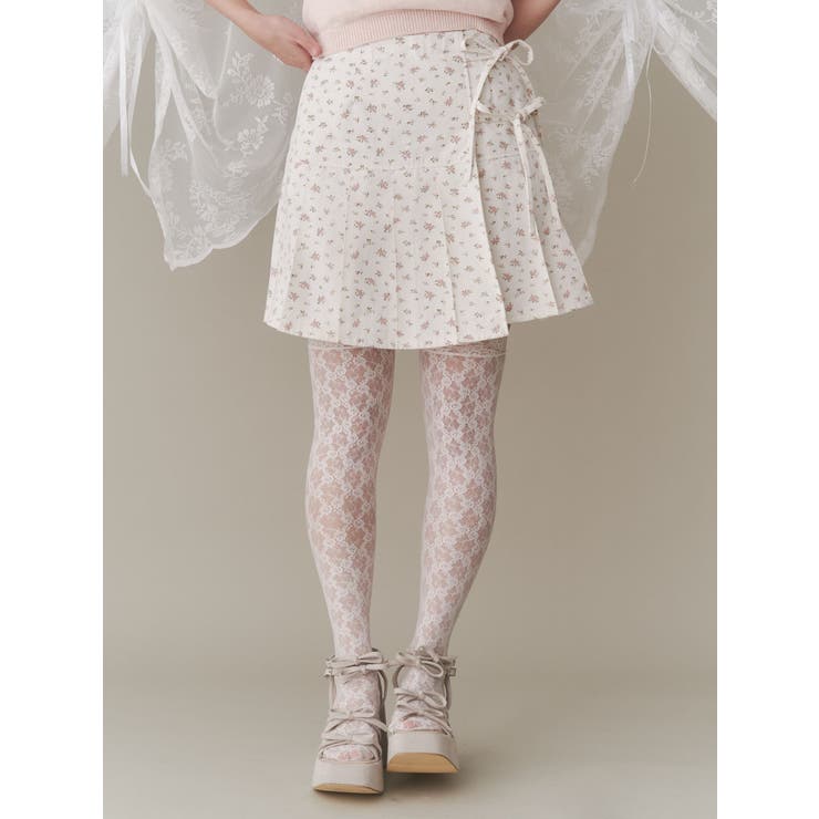 flowerリボンプリーツミニスカート | merry jenny | 詳細画像3 