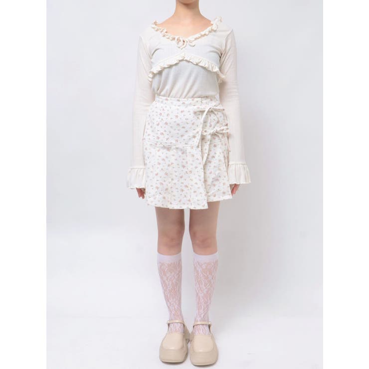 flowerリボンプリーツミニスカート | merry jenny | 詳細画像30 