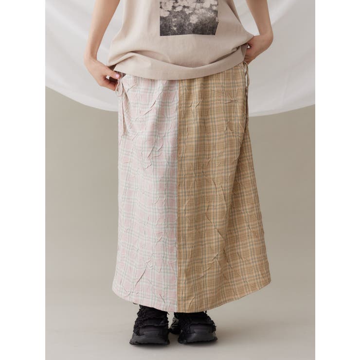 check×checkリボンギャザースカート | merry jenny | 詳細画像16 