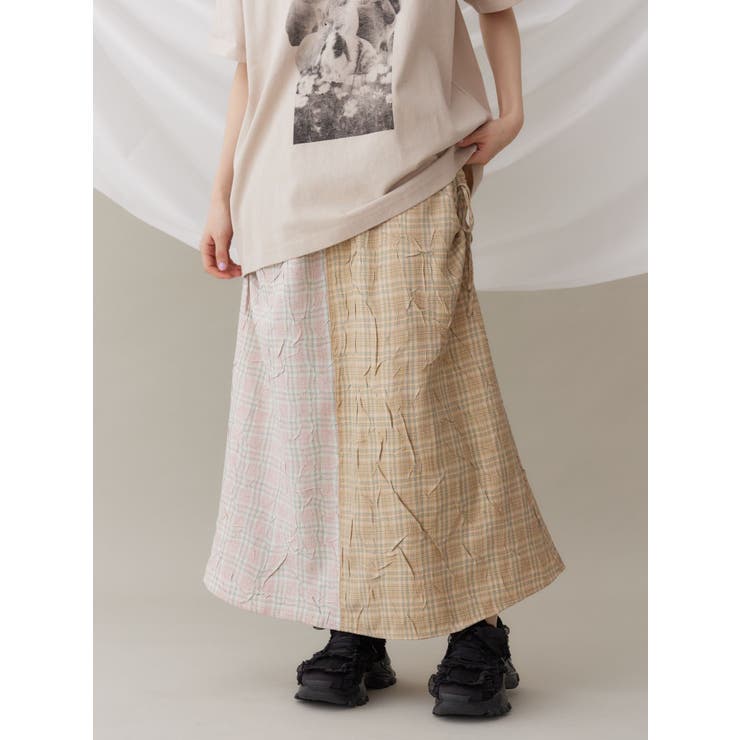 check×checkリボンギャザースカート | merry jenny | 詳細画像17 