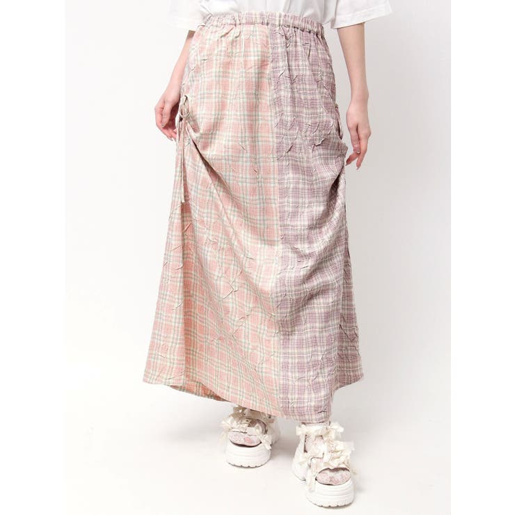 check×checkリボンギャザースカート | merry jenny | 詳細画像31 