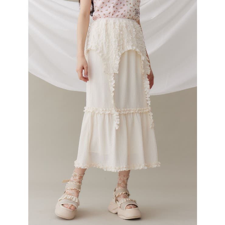 ガーターフリルスカート | merry jenny | 詳細画像10 