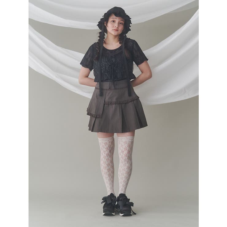 フリルレイヤードプリーツスカート | merry jenny | 詳細画像13 