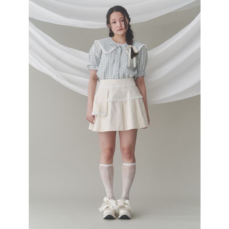 フリルレイヤードプリーツスカート | merry jenny | 詳細画像14 