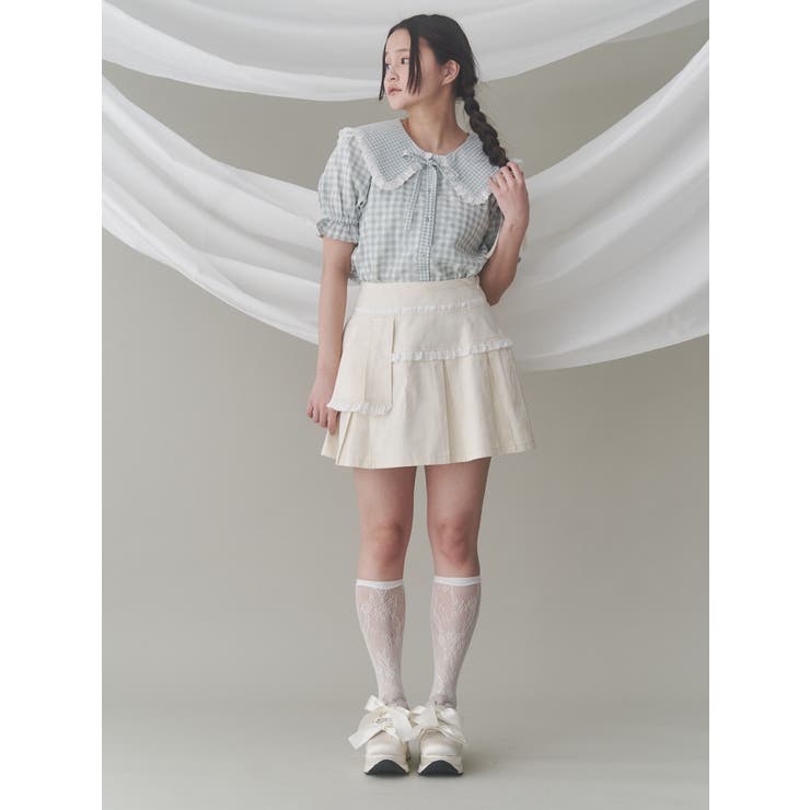 フリルレイヤードプリーツスカート | merry jenny | 詳細画像16 