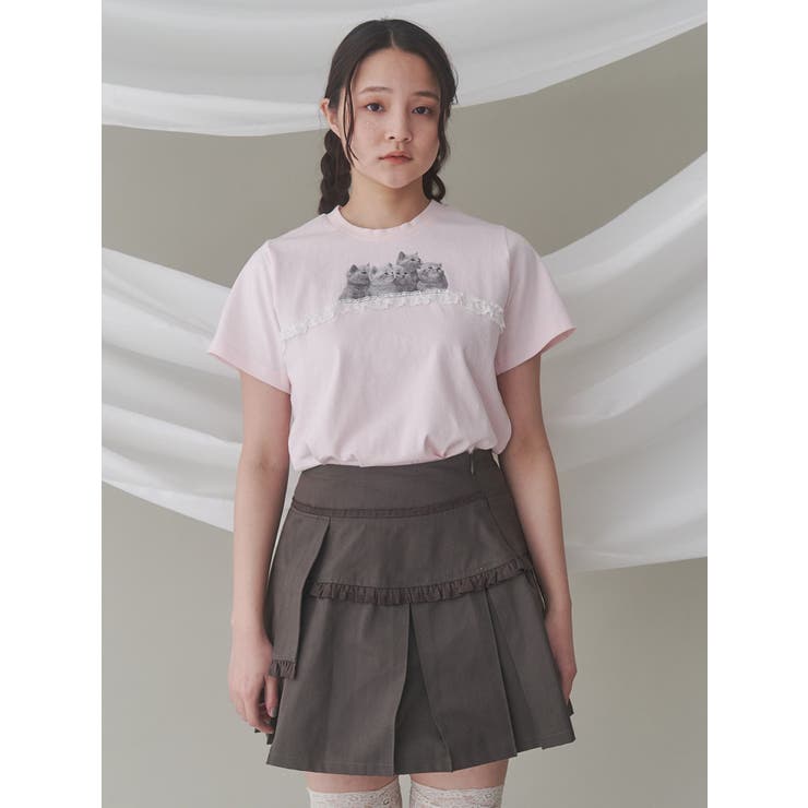 フリルレイヤードプリーツスカート | merry jenny | 詳細画像2 