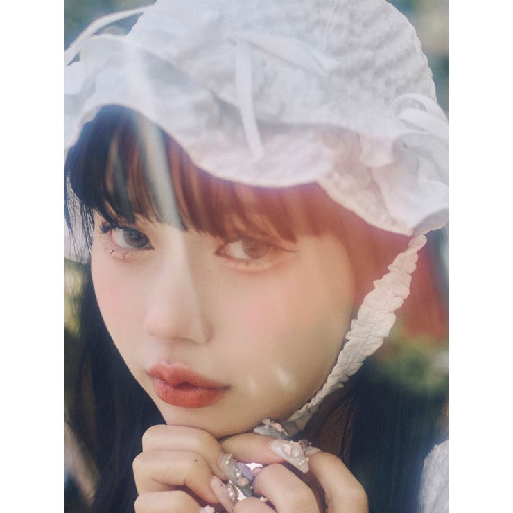 ribbonフリルハット[品番：MKSW0063413]｜merry jenny