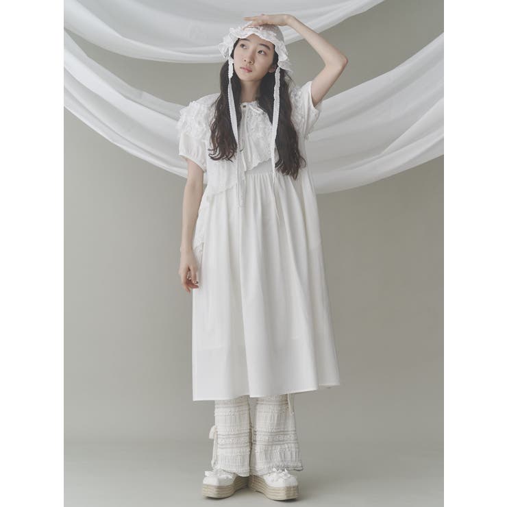 ribbonフリルハット[品番：MKSW0063413]｜merry jenny