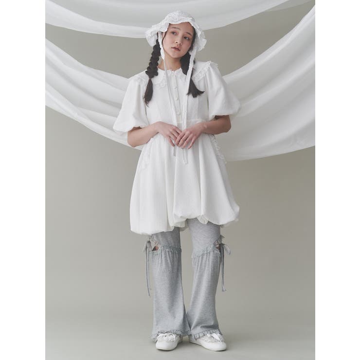 ribbonフリルハット[品番：MKSW0063413]｜merry jenny