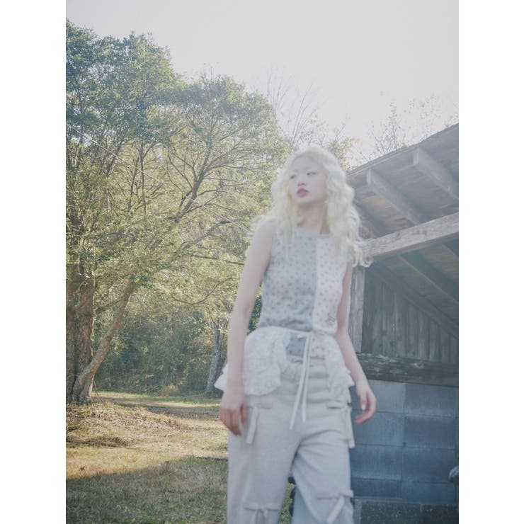 flower frill 2wayつけ襟[品番：MKSW0062996]｜merry jenny