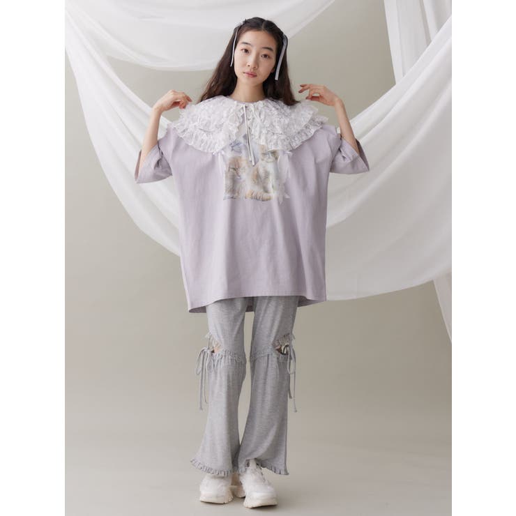 flower frill 2wayつけ襟[品番：MKSW0062996]｜merry jenny