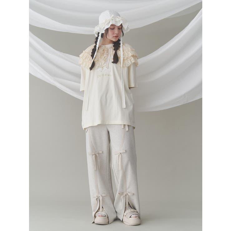 flower frill 2wayつけ襟[品番：MKSW0062996]｜merry jenny