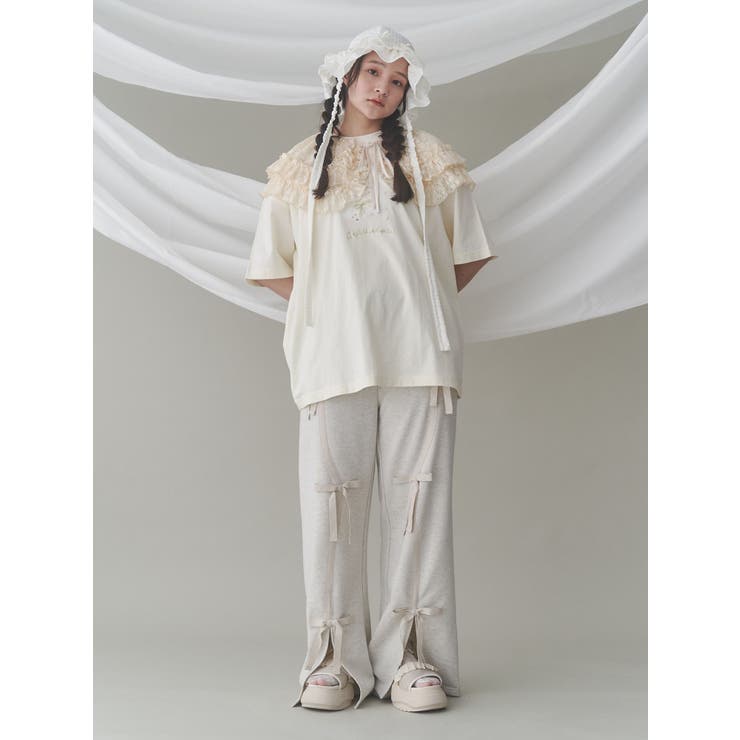 flower frill 2wayつけ襟[品番：MKSW0062996]｜merry jenny
